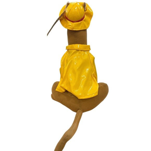 Scooby-Doo Vintage Plush In Yellow Raincoat Cartoon Network Collectible NWT - Picture 4 of 8